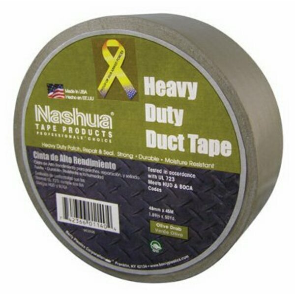 Berry Plastics Tapes/Coating 1.89x50YD Olive Tape 1088113